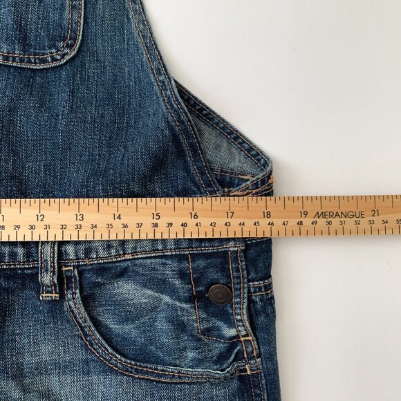 American Eagle Distressed Shorts Shorteralls Overalls Cowgirl Farmer’s Market - Picture 4 of 11